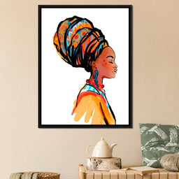 African Woman Turban - NicheCanvas