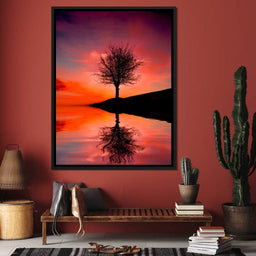 Red Sunset - NicheCanvas