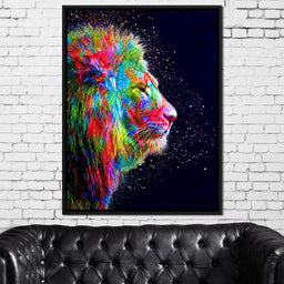 Colored Lion - Milos Karanovic - NicheCanvas