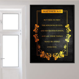 Matthew 6:33 - ABConcepts - NicheCanvas