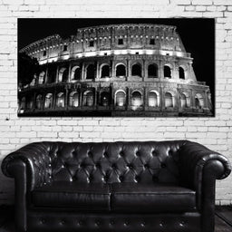 Colosseum at Night Time - NicheCanvas