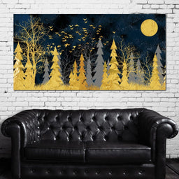 Golden Moonlight - NicheCanvas