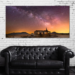 Shepherd Hut Desert Night - NicheCanvas