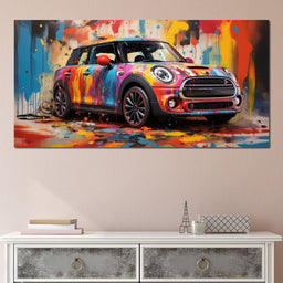 Mini Coop - RiderArt - NicheCanvas
