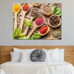 Assortment of Spices - NicheCanvas