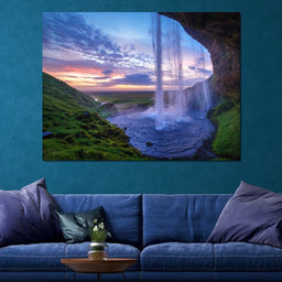 Seljalandsfoss Waterfall - NicheCanvas