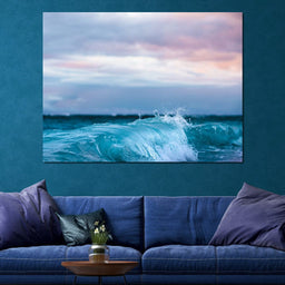 Blue Waves - Lucas Moore - NicheCanvas