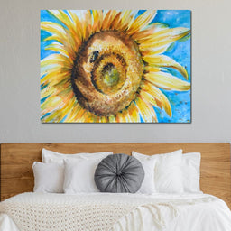 Golden Sunflower - NicheCanvas