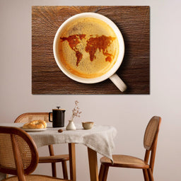 World Map Coffee Cup - NicheCanvas
