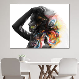 Colorful Hair - NicheCanvas