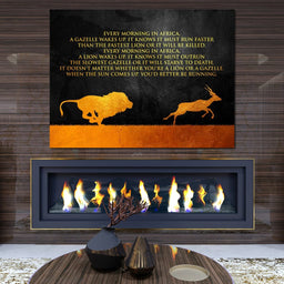 Lion & Gazelle - ABConcepts - NicheCanvas