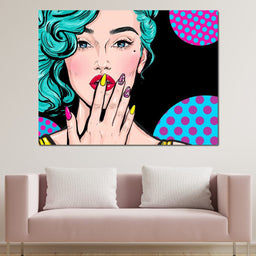 Pop Art Lady - NicheCanvas
