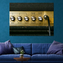 Vintage Electric Guitar Amplifier - NicheCanvas