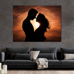 Couple by the Sunset - NicheCanvas