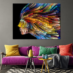 Psychedelic Face Alternate - NicheCanvas