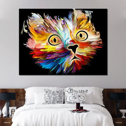 Colorful Cat - NicheCanvas