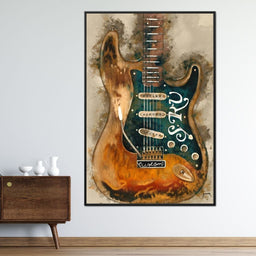 Stevie Ray Vaughan's Guitar - Abraham Szomor - NicheCanvas