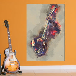 James Hetfield's Electric Guitar - Abraham Szomor - NicheCanvas