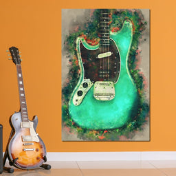 Kurt Cobain's Guitar - Abraham Szomor - NicheCanvas