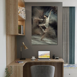 Ballet Dancer in the Desert - NicheCanvas