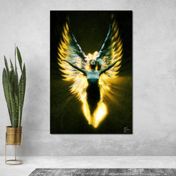 Angel Wings in Awe - G'n Art - NicheCanvas