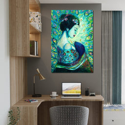 Silk Peafowl - Chiara Magni - NicheCanvas