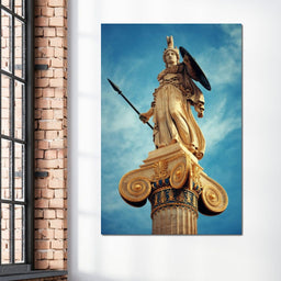 Athena Statue in Athens - NicheCanvas