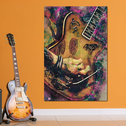Johnny Depp's Guitar - Abraham Szomor - NicheCanvas