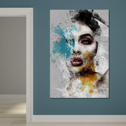 Mixart Female Portrait - Johanjjf - NicheCanvas