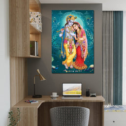 Radha & Krishna Couple - NicheCanvas
