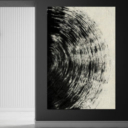 Abstract Black Circle - Evgeny Vetrov - NicheCanvas