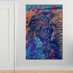 Blue Elephant - NicheCanvas