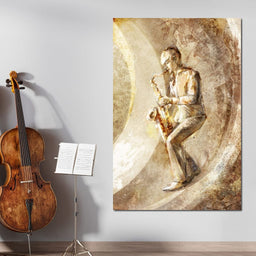 Playing the Saxophone - NicheCanvas