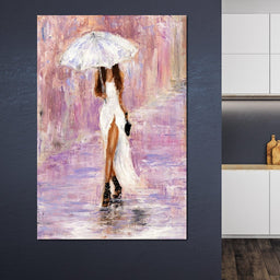 The Bridesmaid Under the Rain - NicheCanvas