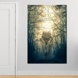 Wolf Walking - Alex Graphex - NicheCanvas
