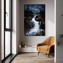 Milky Way Waterfall - Lucas Moore - NicheCanvas