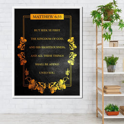 Matthew 6:33 - ABConcepts - NicheCanvas