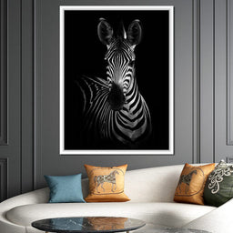 Black and White Zebra - NicheCanvas