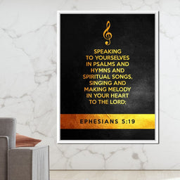 Ephesians 5:19 - ABConcepts - NicheCanvas