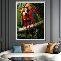 Beautiful Parrots - Milos Karanovic - NicheCanvas