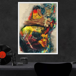 Kirk Hammett's Electric Guitar - Abraham Szomor - NicheCanvas