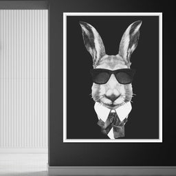Dressed Up Rabbit - NicheCanvas
