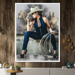 Sexy CowGirl - Johanjjf - NicheCanvas