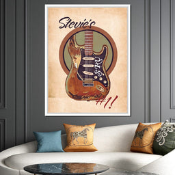 Stevie Ray Vaughan's Guitar Retro - Abraham Szomor - NicheCanvas