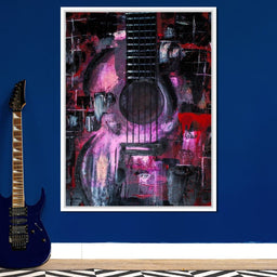 Abstract Guitar - NicheCanvas