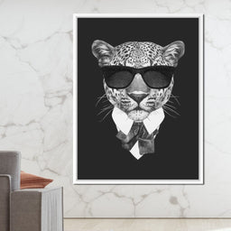 Dressed Up Leopard - NicheCanvas