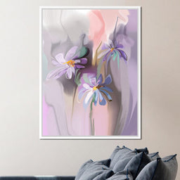 Purple Daisies - NicheCanvas