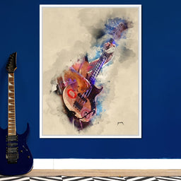 Flea's Bass Guitar - Abraham Szomor - NicheCanvas