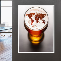 World Map Beer - NicheCanvas