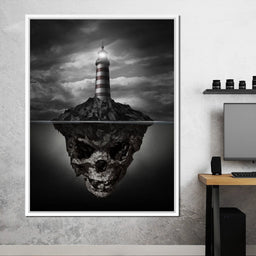 Skull Lighthouse - NicheCanvas
